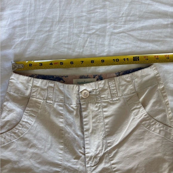 Sundance Cream Casual High Waisted Fall Staple Ankle Pants - Picture 4 of 8